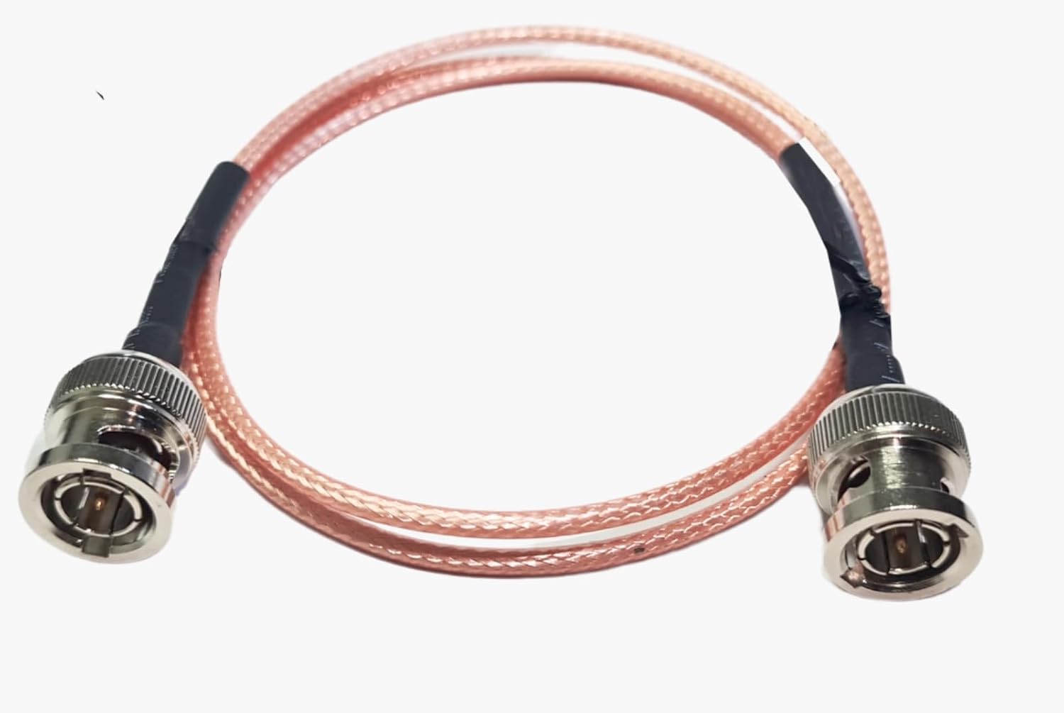 P PLUS BNC Male to BNC Male 75ohm with 4K Golden Coaxial Cable RG316 60cm
