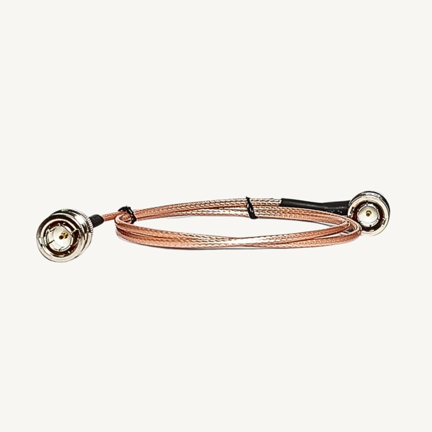 P PLUS BNC Cable Male (Right Angle) To BNC Male (straight) 75ohm with 4K Golden Coaxial Cable RG316 60CM