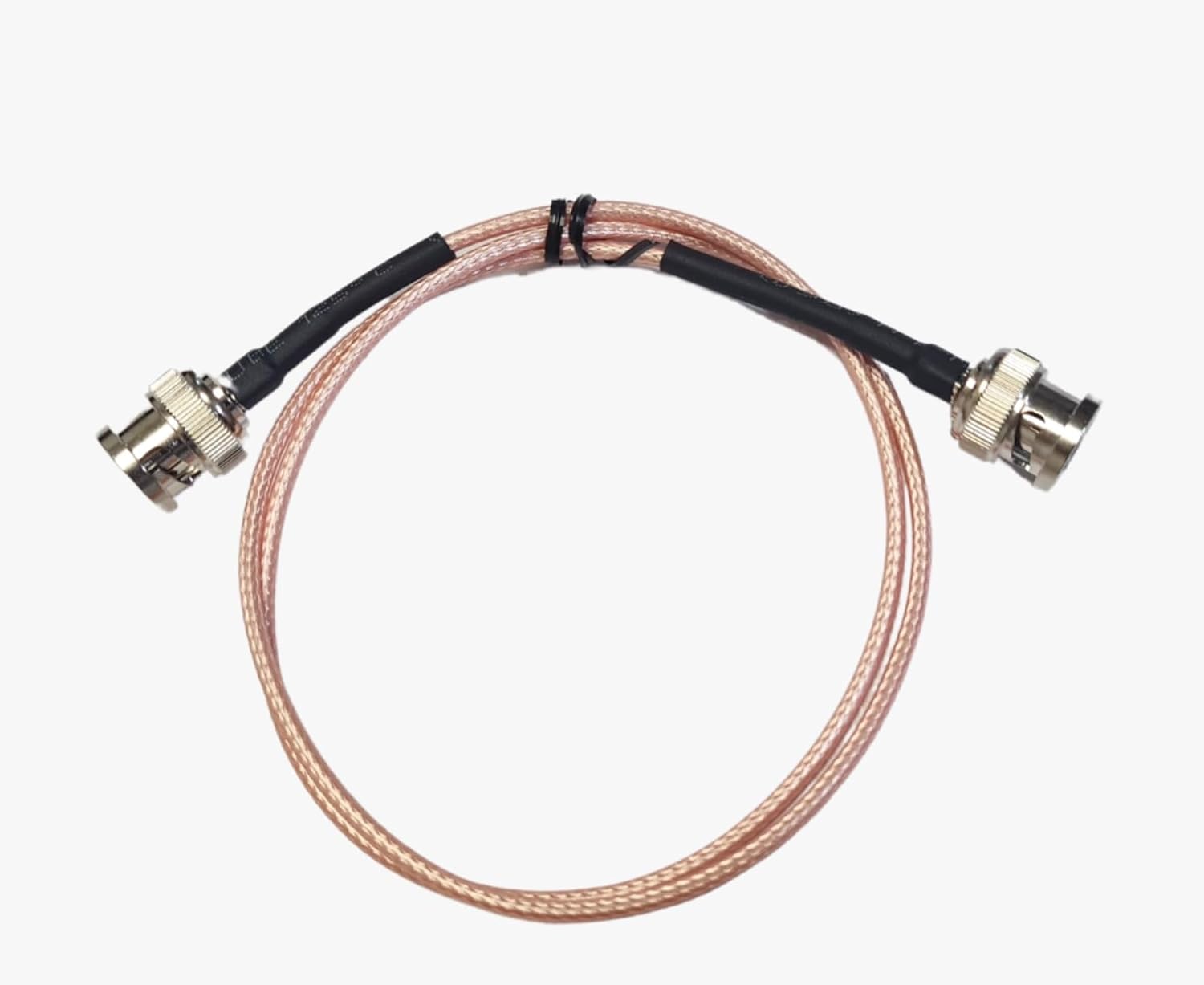 P PLUS BNC Male to BNC Male 75ohm with 4K Golden Coaxial Cable RG316 60cm