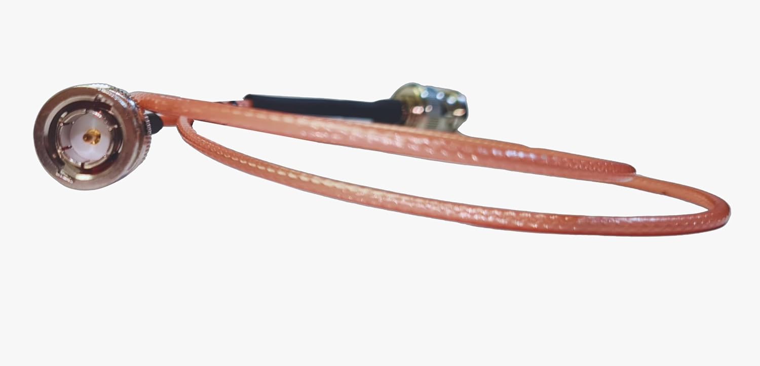 P PLUS BNC Male to BNC Male 75ohm with 4K Golden Coaxial Cable RG316 60cm
