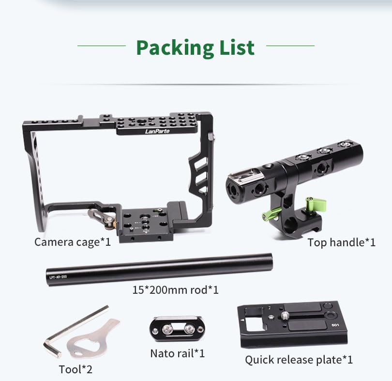Camera Cage Compatible with All Camera kit fits for All Cameras Cage Design Universal Lightweight Cage(UCK-01)