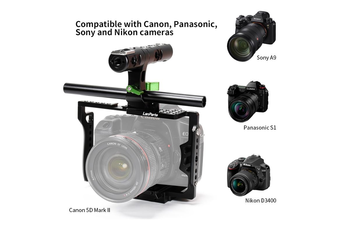 Camera Cage Compatible with All Camera kit fits for All Cameras Cage Design Universal Lightweight Cage(UCK-01)