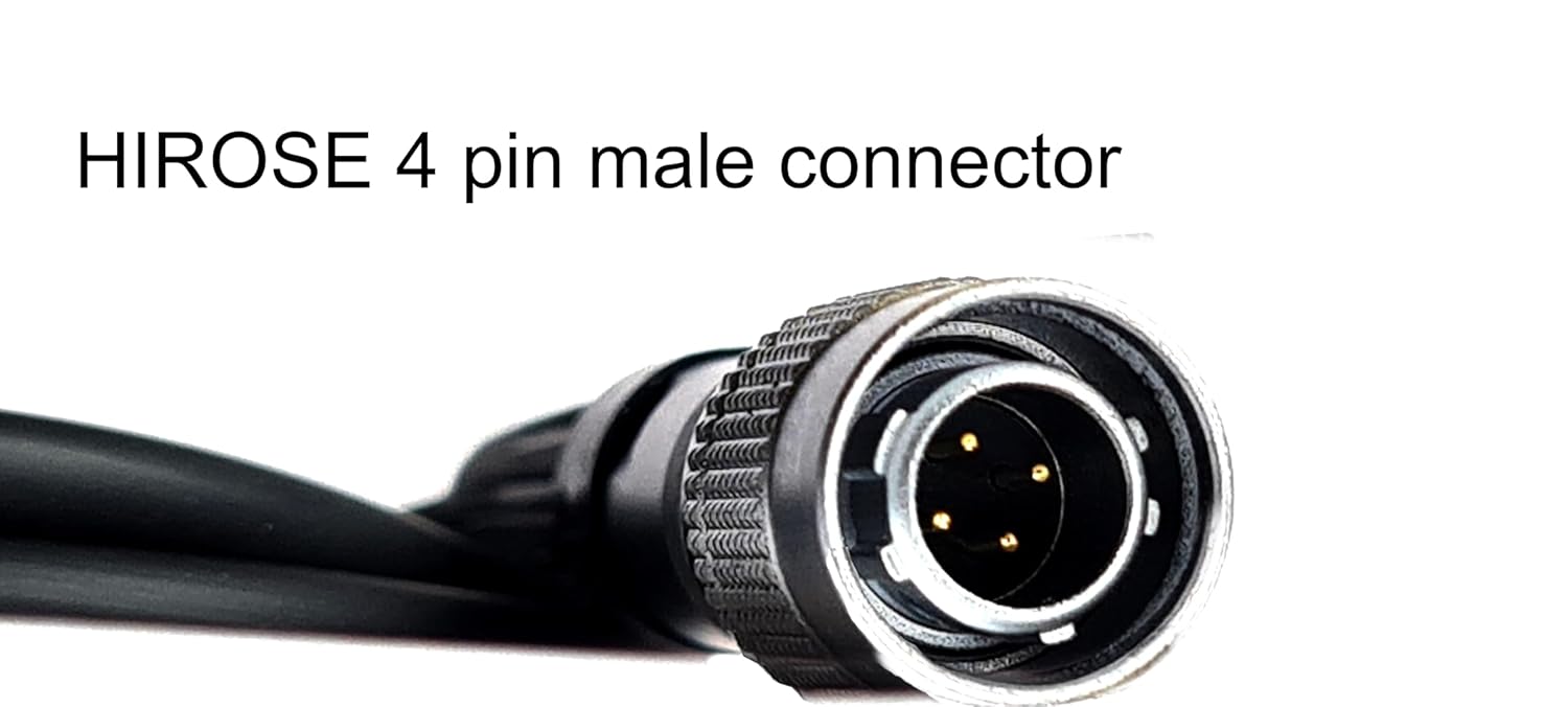 P Plus 4 Pin Hirose sound device cable Male to D-Tap Dtap DC Power Cable for Sound Device 688 644 633 Recorder Zoom F8 F4 ZAXCOM Supply Cord-50cm