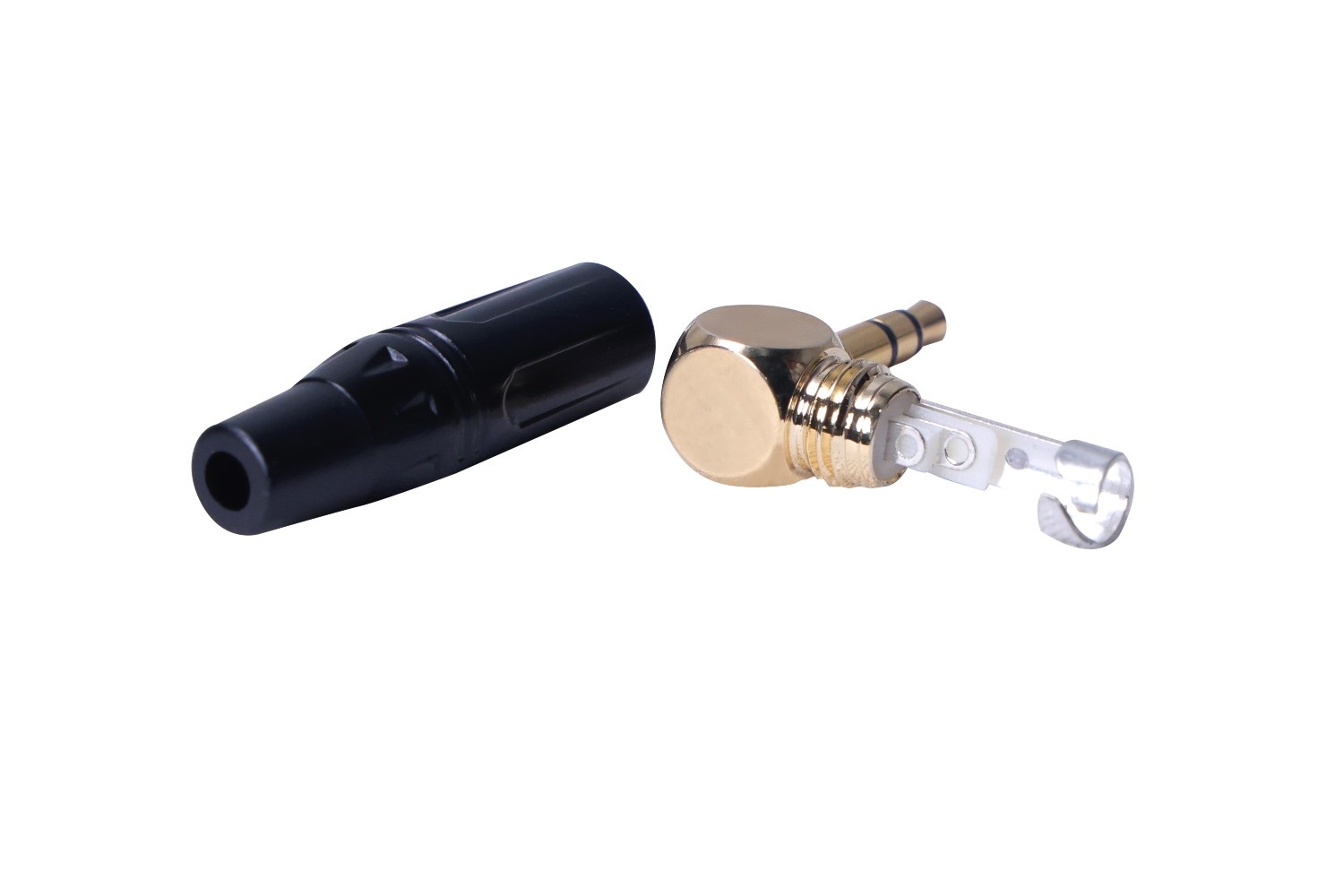 P Plus 3.5mm Right Angle Mono Plug Audio Jack Connector Adapter Headphone Plug