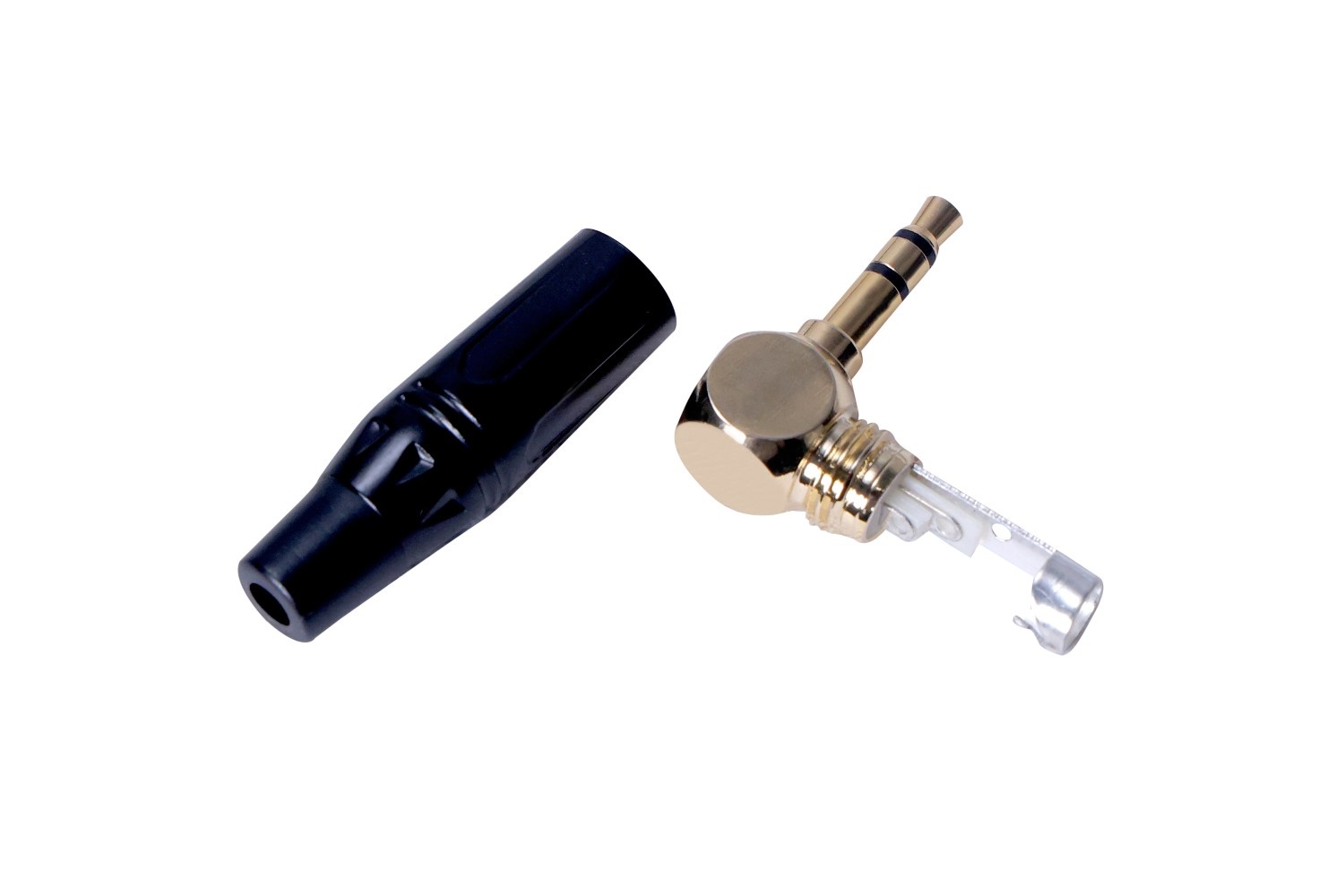 P Plus 3.5mm Right Angle Mono Plug Audio Jack Connector Adapter Headphone Plug