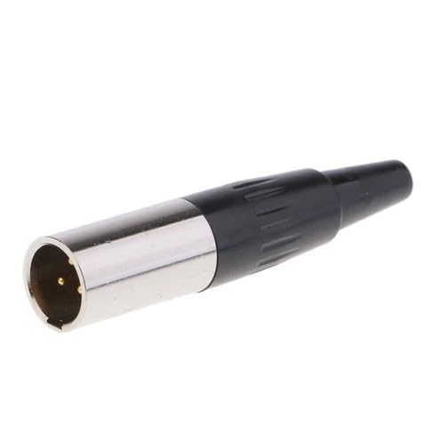 P Plus 3 Pin XLR Microphone Connector pin Pure Copper Nickel Plated Pins for High Conductivity microphone